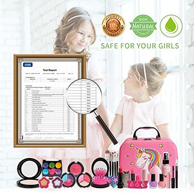 Kids Makeup Kit for Girl, Real Makeup for Kids, Washable Toddler Makeup Kit  Play Makeup Girl Toys for Kids 4 5 6 7 8 9 Years Old Girls Birthday Gift.