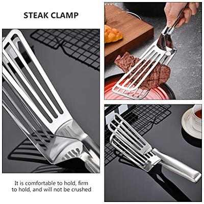 Cooking Tongs, Fish Spatula, 304 Stainless Steel Slotted Multifunctional  Food Flip Tongs Bread Tongs Steak Clips Fried Fish Spatula Tongs Bbq Tongs  Fish Shovel - Temu