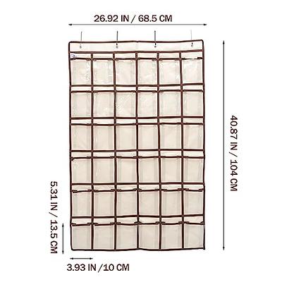 Misslo Classroom Cell Phone Calculator Holder Numbered 30 Pockets Chart Hanging Wall Door Storage Organizer (Blue)