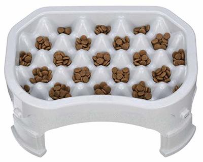 Dazone Adjustable 4 Different Height Raised Elevated Dog Bowls