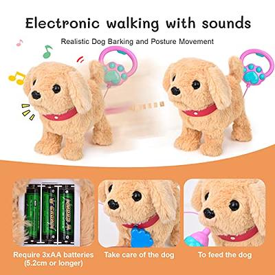 Toy Dogs That Walk And Bark Stuffed Animal Electronic Interactive Toy  Walking Toy Dog Singing Walking