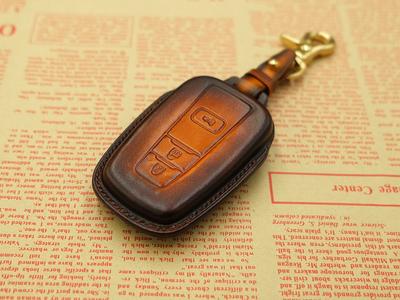 Brown Leather 4 Buttons Key Fob Cover Case for Chevrolet Volt Bolt Cruze  Malibu