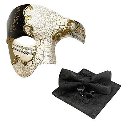 Masquerade Mask For Men Phantom Of The Opera Mask Prom Mardi Gras Haloween  Venetian Half Face Mask - Yahoo Shopping