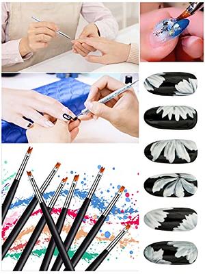 Painting Flower Nail Brush Acrylic UV Gel Extension Draw Gradient Line Art  Pen