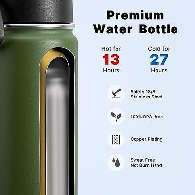 Simple Modern 14 oz Summit Water Bottle with Straw Lid - Hydro Vacuum  Insulated Tumbler Flask Double Wall Liter - 18/8 Stainless Steel -Blush 