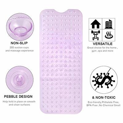 The Original Gorilla Grip Patented Shower and Bathtub Mat,  35x16, Long Bath Tub Floor Mats with Suction Cups and Drainage Holes,  Machine Washable and Soft on Feet, Bathroom and Spa Accessories