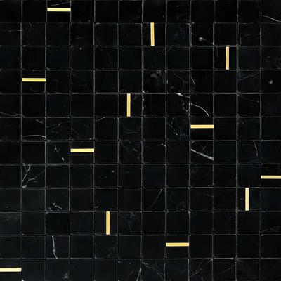 TrafficMaster Black and White Marble Paver 5 MIL x 12 ft. W x Cut to Length  Waterproof Vinyl Sheet Flooring C1100405K509G14 - The Home Depot