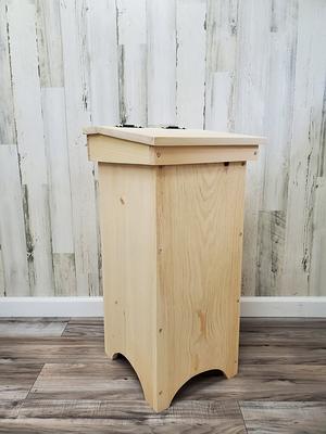 Rustic Wood 13 Gallon Kitchen Trash Can - Yahoo Shopping