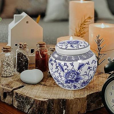 Blue Lidded Pot, Ceramic Pot With Lid, Storage Jar, Food Storage, Herb Jar  