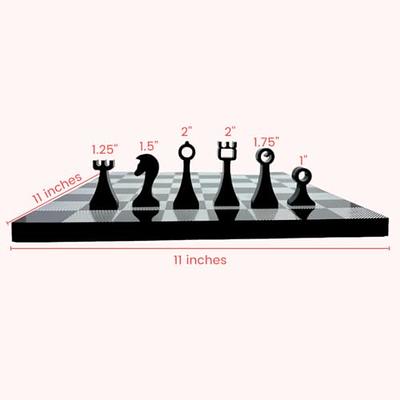 Trademark Games Modern Acrylic Chess Set with 32 Colorful Game Pieces 