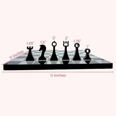 Trademark Games Modern Acrylic Chess Set with 32 Colorful Game Pieces