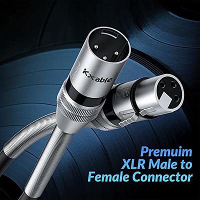 tisino XLR to RCA Cable, Nylon Braid XLR Female to RCA Male HiFi Audio  Cable, 4N OFC Wire, for Amplifier Mixer Microphone - Single, 10 Feet