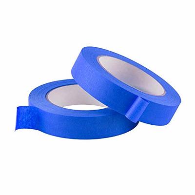 Lichamp 2 Pack Blue Painters Tape 1 inch, Blue Masking Tape 1 inch