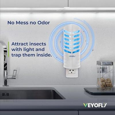 VEYOFLY Fly Trap, Plug in Flying Insect Trap, Fruit Fly Traps for Indoors-Safer  Home Indoor