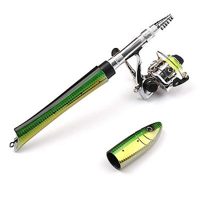 PiscatorZone Pen Fishing Pole 55 Inch Mini Pocket Fishing Rod Travel Fishing  Rod Set for Ice Fly Fishing Sea Saltwater Freshwater - Yahoo Shopping