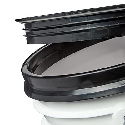  Consolidated Plastics 3.5 Gallon Black Food Grade