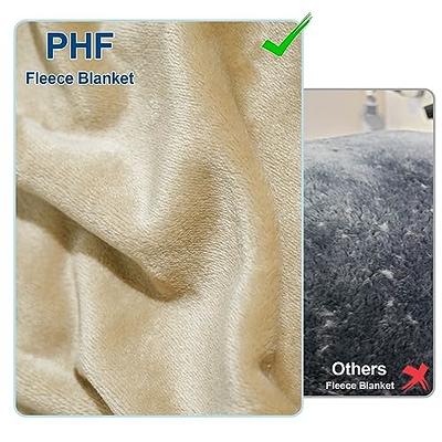 PHF Ultra Soft Fleece Blanket King Size, No Shed No Pilling Luxury Plush  Cozy 300GSM Lightweight Blanket for Bed, Couch, Chair, Sofa Suitable for  All