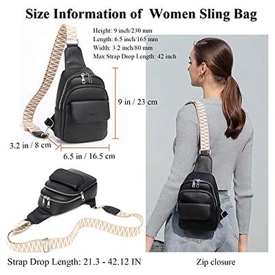 LATMAP Sling Bag for Women Faux Leather anti Theft Small Casual Backpack  Fanny P | eBay