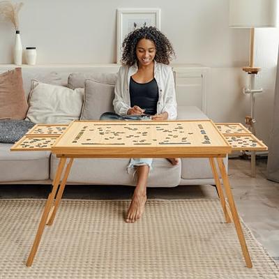 Bits and Pieces - 1500 Piece Puzzle Board with Drawers - Jumbo Wooden  Puzzle Plateau – Portable Puzzle Table 26x 34 - Tabletop Deluxe Jigsaw  Puzzle