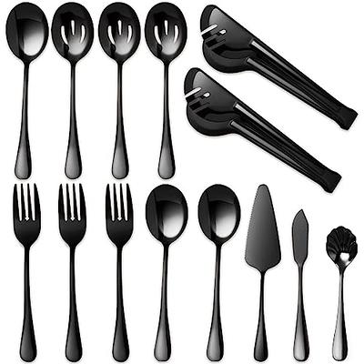 Gold Kitchen Utensils Set, Standcn 9 Pcs 304 Stainless Steel All Metal Cooking Tools with Meat Fork, Solid Spoon, Slotted Spoon, Spatula, Ladle