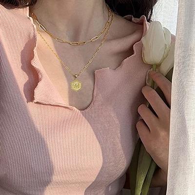 Dainty Layered Initial A Necklaces for Women, 14K Gold Plated Simple Cute  Heart Layering Necklace Letter Pendant Initial Choker Gold Layered Necklaces  for Women Girls - Yahoo Shopping