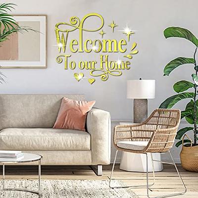  Doeean Home Wall Decor Letter Signs Acrylic Mirror