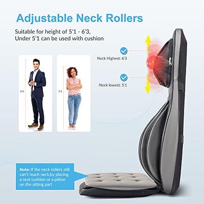 Nekteck Shiatsu Deep Kneading Massage Pillow with Heat, Car/Office Chair Massager