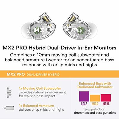 MEE audio M6 PRO In Ear Monitor Headphones for Musicians, 2nd Gen Model  With Upgraded Sound, Memory Wire Earhooks & Replaceable Cables, Noise  Isolating Professional Earbuds, 2 Cords Included (Black) : Electronics 
