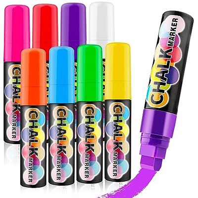 Metallic Liquid Chalk Markers for Chalkboard, 8 Pack 10mm Jumbo Liquid Chalk  Marker Chalkboard Markers,Neon Glass Markers Pen,Window Paint Markers for  Bistro, Menu, Chalkboard, Poster, Business - Yahoo Shopping