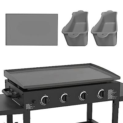 Granitestone 2 Pack Nonstick 10.5” Grill Pan/Flat Griddle Pan for Stovetop  with 3x Coated Surface