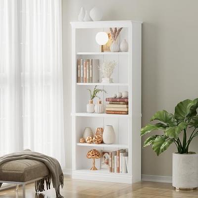 VICTONE 5-Shelf Bookcase, Wooden Standing Rack Book Storage Shelves  Furniture Selection for Living Room, Bedroom, Home Office (White) - Yahoo  Shopping
