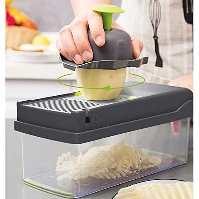 Fullstar Vegetable Chopper - Veggie Chopper - Onion Chopper with Container  - Pro Food Chopper - Slicer Dicer Cutter - (11 in 1, Black)