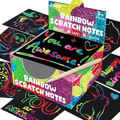 FEREDO KIDS Rainbow Scratch Notebook Drawing Paper - Black Scratch Off Art  Crafts Supplies Coloring Kit Toy for Kids Ages 3-9 Girls Boys DIY  Children's Birthday Christmas Easter Activities Gift - Yahoo Shopping