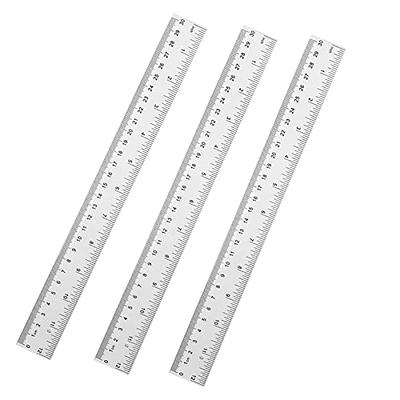 YYJ HOME Clear Plastic Ruler, Metric Ruler, Ruler 12 inch