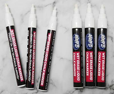 Omoni Extra Fine Tip Liquid Chalk Markers Pens 5 Pack- 1mm Tip- Vintage Colors, Wet & Dry Erase Chalk Pens for Acrylic, Calendars, Blackboards