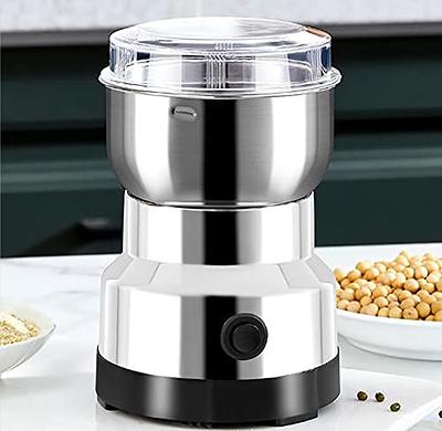 350ml Grain Grinder Ultra Fine Stainless Steel Grinder,Coffee Mill,Kitchen  Gadgets Electric Grain Mill,Perfect for Dry Materials, Spices, Coffee -  Yahoo Shopping