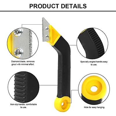 Grout Removal Tool, Caulking Removal Tool, Grout Cleaner, Scraper, Scrubber  Brus