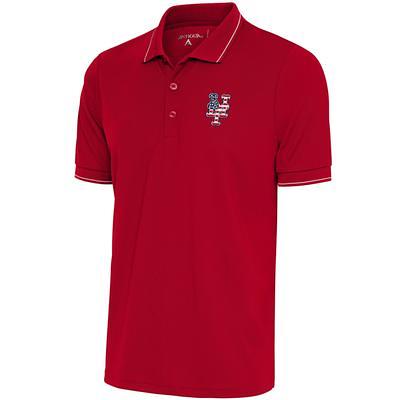 Texas Rangers Antigua Groove Polo - White/Red