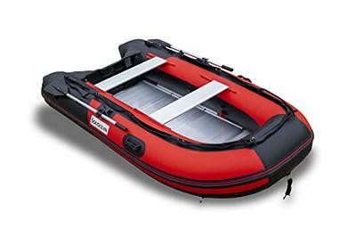 Souocean 10.5ft Inflatable Boat Raft Fishing Dinghy Pontoon Boat Kayak with  Aluminum Floor (Red) - Yahoo Shopping