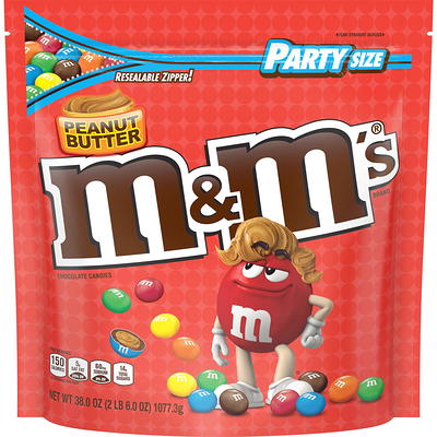 M&M's Peanut Party Size Giant (2lb 6oz Bag) Resealable