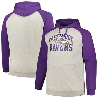 Profile Men's Heathered Gray/Royal Indianapolis Colts Big & Tall Raglan Short Sleeve Pullover Hoodie in Heather Gray