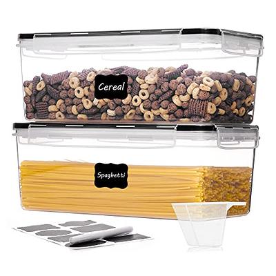 Vtopmart Clear Plastic Pantry Organizer Bins, 4 PCS Food Storage Bins