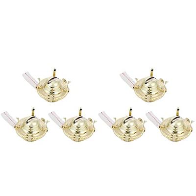 Angoily 6 Pcs Kerosene Lamp Accessories Metal Chimney Lamp Wick Cotton Lamp  Wick Oil Lamp Wick