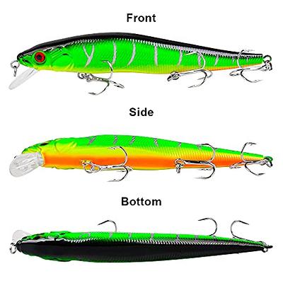 Dr.Fish Deep Diving Trolling Lures 13-20ft Saltwater Fishing Lures 7.5  Deep Diving Jerkbait VMC Treble Hooks Hard Lures Pencil Twitch Bait Heavy  Duty