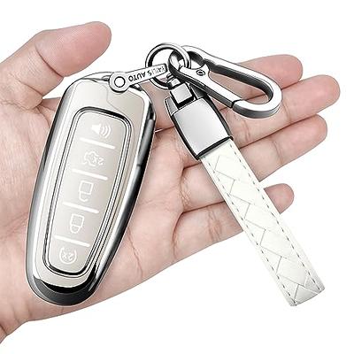  OFFCURVE Car Key Fob Cover with Keychain for GMC Key