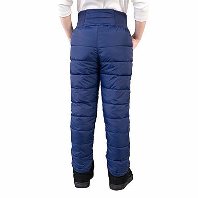 Buy UGREVZ Girls Boys Snow Pants 2-10 Years Old Thick Winter Warm Pants  Girl Activewear Clothes(A0001Black-2T) at