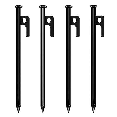 4 Pieces 9.84 Inch Tent Stakes,Multiuse Heavy Duty Steel Black Forged Steel  Heavy Duty Tent Pegs for Outdoor Camping Canopy (9.84Inch/25cm) - Yahoo  Shopping