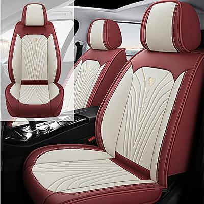 Coverado Car Seat Covers Full Set, Seat Covers for Cars, Car Seat Cover,  Car Seat Protector Waterproof, Nappa Leather Seat Cushion, Car Seat Covers