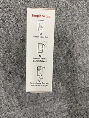 SwitchBot Smart Switch Button Pusher - Bluetooth Fingerbot for Rocker  Switch/One-Way Button, Automatic Light Switch, Timer and APP Control, Works  with