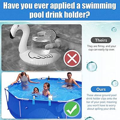 homfanseec 4Pcs Poolside Cup Holders for Above Ground Swimming